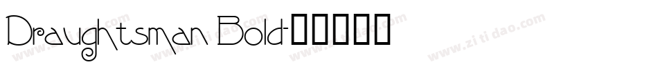Draughtsman Bold字体转换